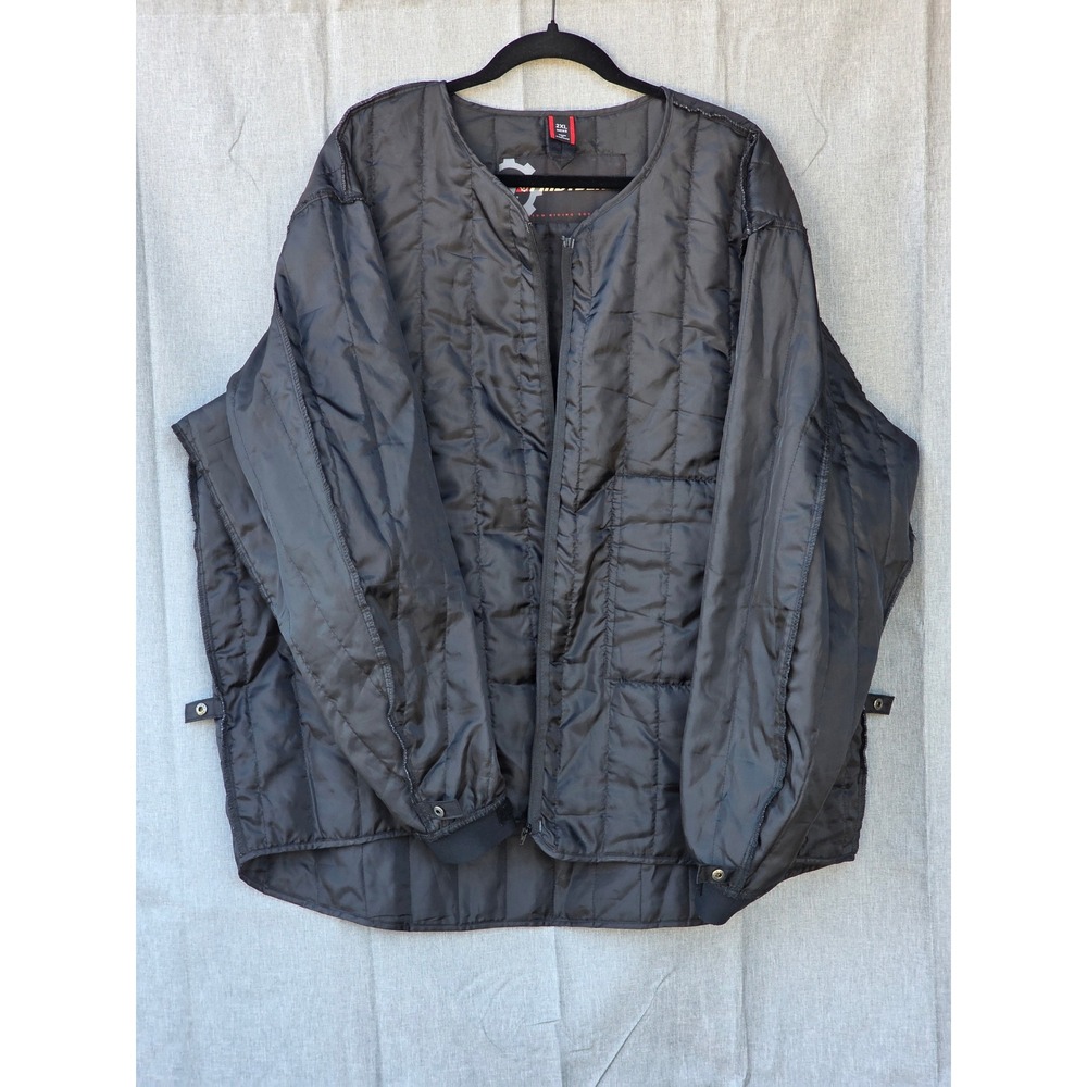 Firstgear Black Quilted Thermal Motorcycle Jacket Liner Mens 2XL Zip In Padded